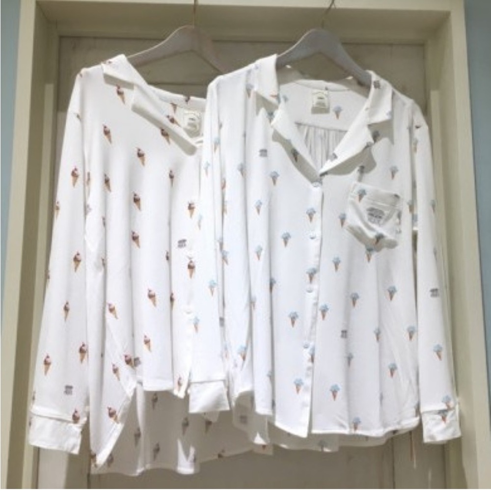 Ice Cream Print Pyjama Top | Gelato Pique